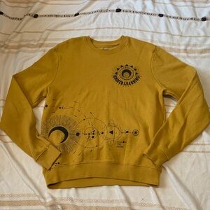 Blind Rooster Wraparound Graphic Crewneck Pullover Size Small